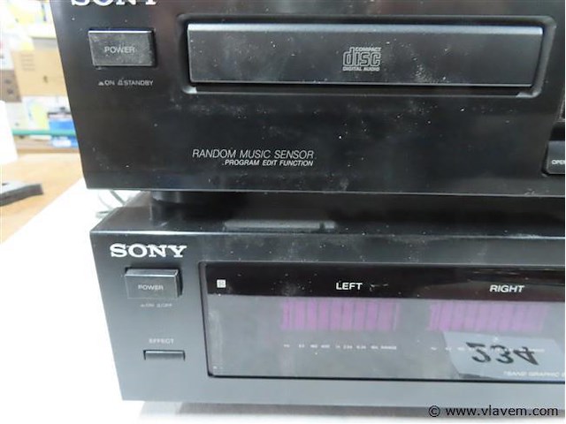 Sony cd speler en versterker - afbeelding 2 van  5