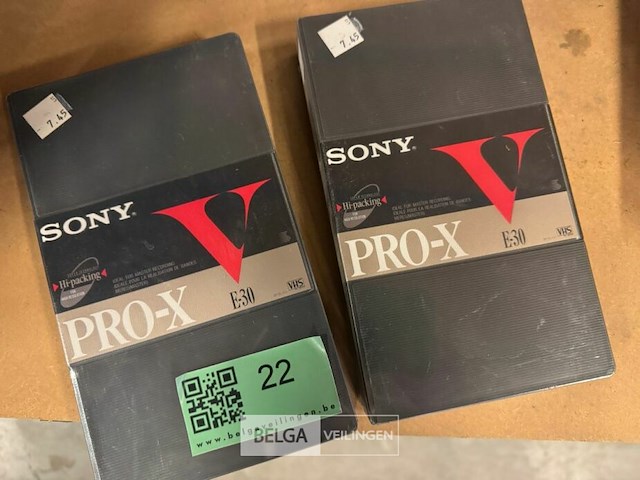 Sony e-30 pro-x video cassettes 2x - afbeelding 1 van  2
