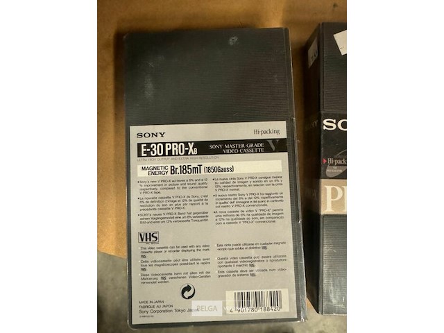 Sony e-30 pro-x video cassettes 2x - afbeelding 2 van  2