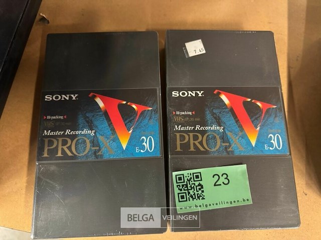 Sony e-30 pro-x video cassettes 2x - afbeelding 1 van  2