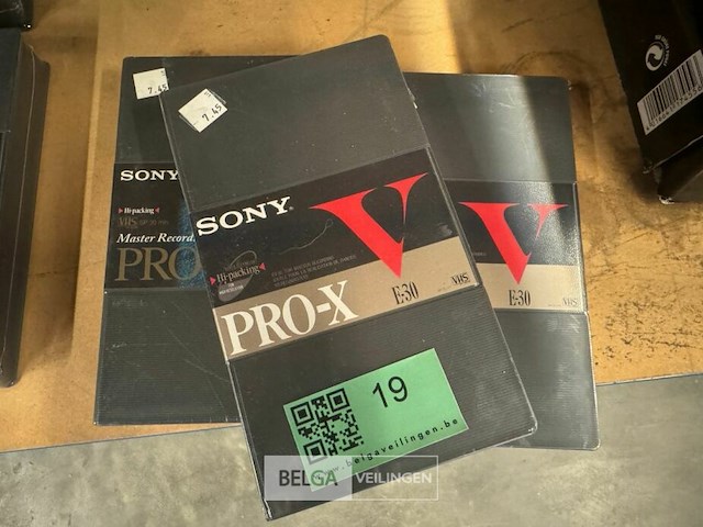Sony e-30 pro-x video cassettes 3x - afbeelding 1 van  3