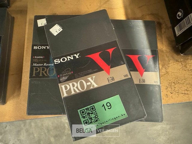 Sony e-30 pro-x video cassettes 3x - afbeelding 2 van  3