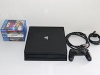 Sony playstation 4 pro 1tb black met 8 games