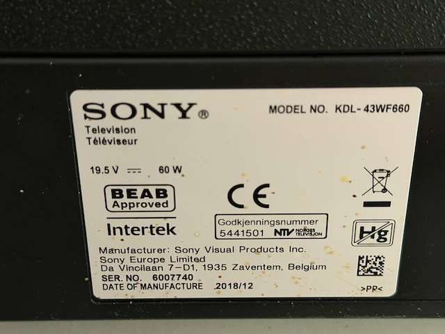 Sony tv - afbeelding 4 van  4
