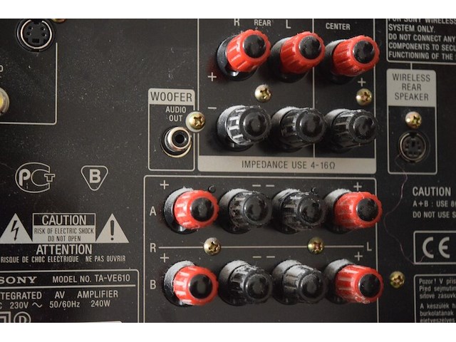 Sony versterker ta-ve610+ 2 luidsprekers - afbeelding 5 van  9