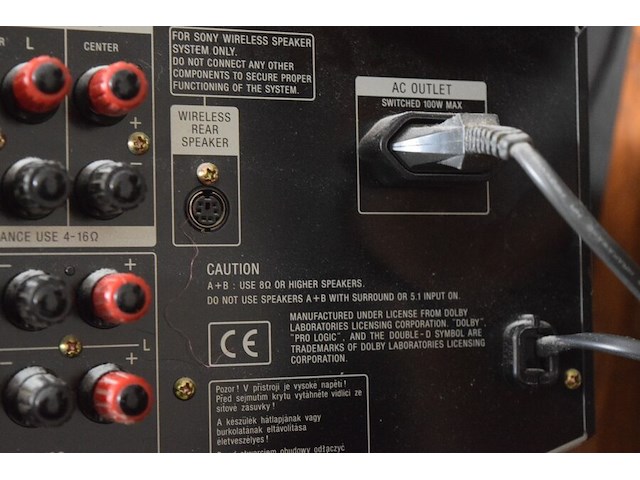 Sony versterker ta-ve610+ 2 luidsprekers - afbeelding 6 van  9
