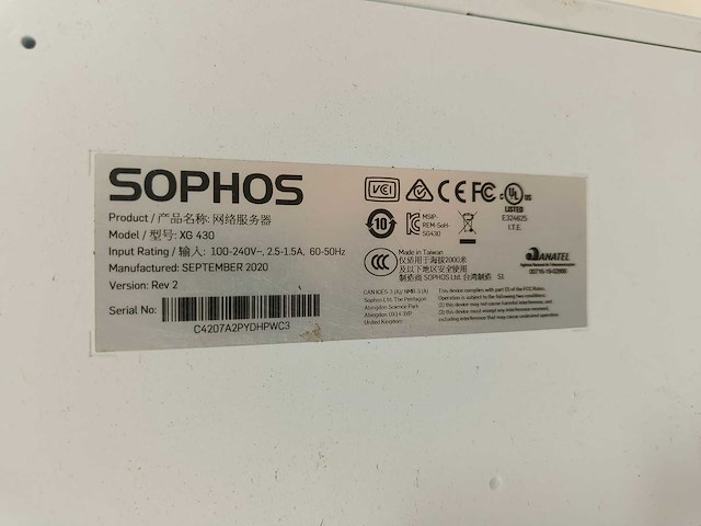 Sophos - xg 430 rev.2 en xrp200 - firewall - afbeelding 11 van  11
