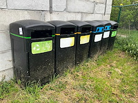 Sorteer afval containers pvc (6x) - afbeelding 1 van  3