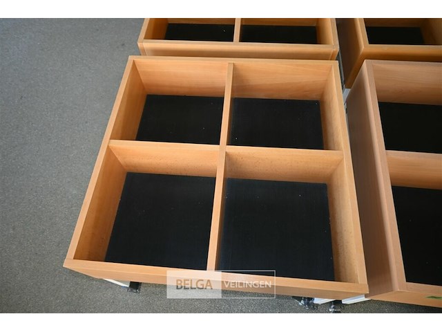 Sorteerbak bibliotheek op wielen - afbeelding 3 van  4