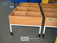 Sorteerbak bibliotheek op wielen - afbeelding 2 van  4