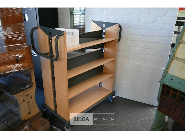 Sorteerkar bibliotheek - afbeelding 1 van  5