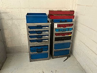 Sortimo gereedschapskoffers in kast (2x)