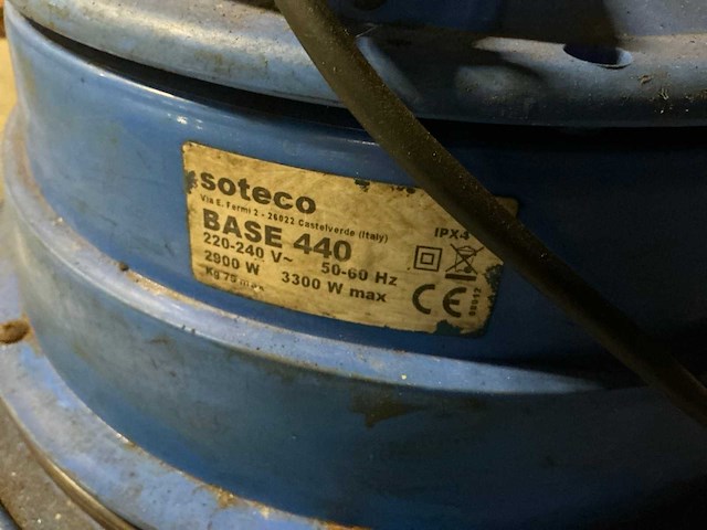 Soteco base 440 industriële stofzuiger - afbeelding 4 van  5