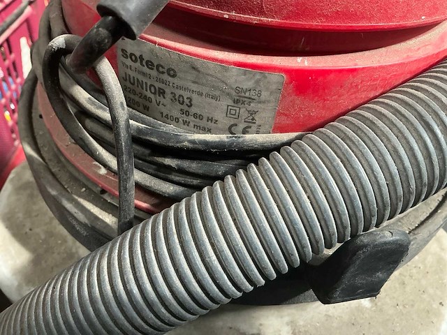 Soteco junior 303 industriële stofzuiger - afbeelding 4 van  4