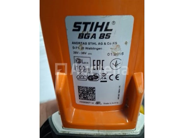 Soufleur stihl bga85 zonder batterij en zonder oplader start hs niet - afbeelding 3 van  3