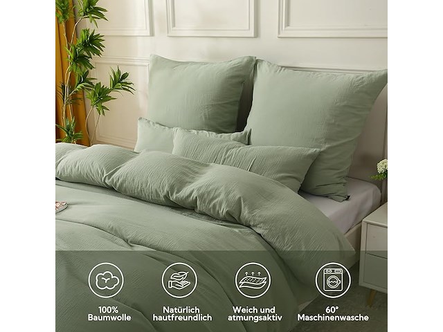 Soulful mousseline beddengoed (220 x 240 cm) - afbeelding 2 van  4