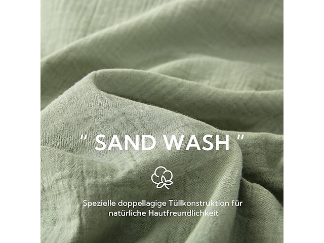 Soulful mousseline beddengoed (220 x 240 cm) - afbeelding 3 van  4