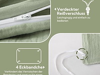 Soulful mousseline beddengoed (220 x 240 cm) - afbeelding 4 van  4