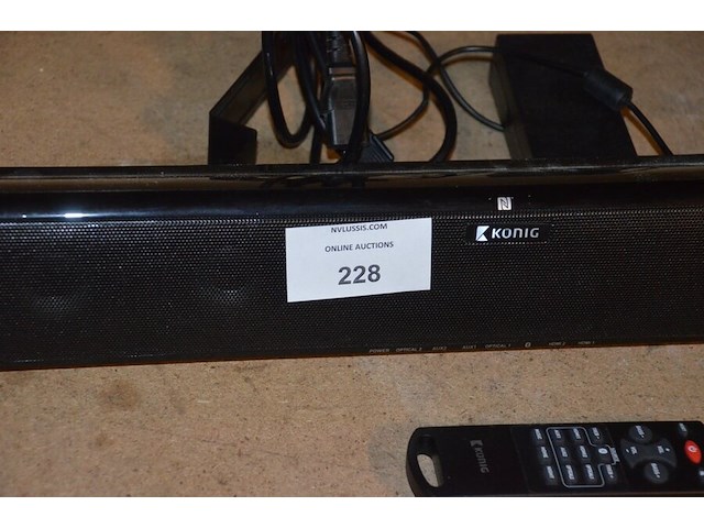 Soundbar konig hav-sb500 met muurbeugel en afstandsbediening - afbeelding 3 van  7