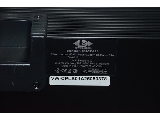 Soundbar ld sound&vision vw-cpls01a25050378 met afstandsbediening - afbeelding 5 van  6