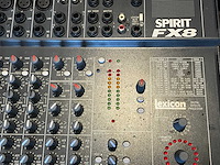Soundcraft spirit fx8 analoge mengtafel - afbeelding 3 van  5