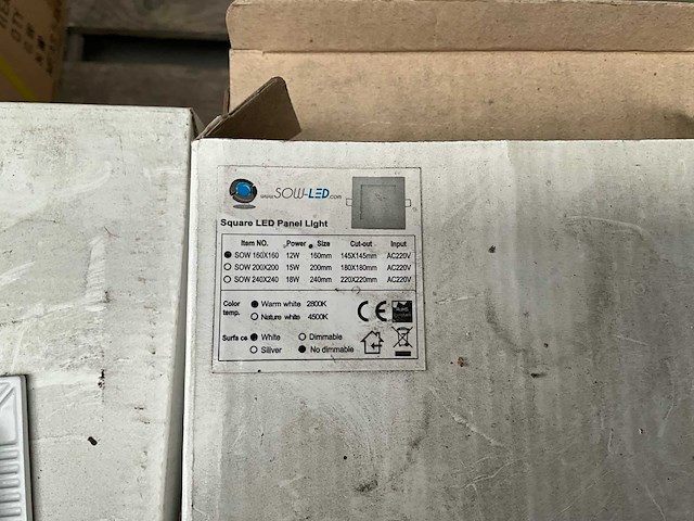 Sowled 160mm 12w 2800k smd lichtbron (57x) - afbeelding 6 van  8