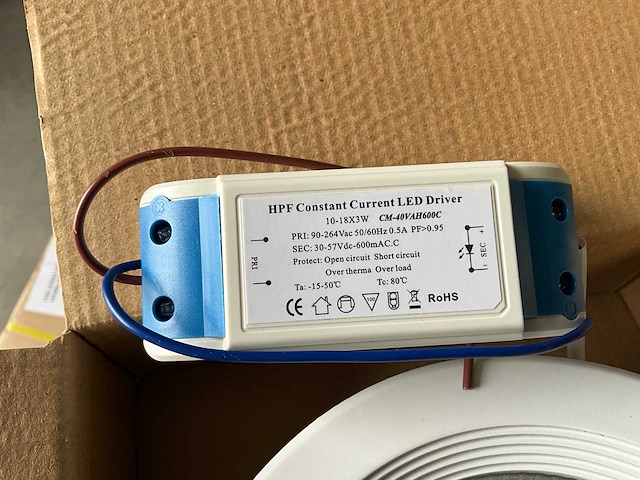 Sowled 190mm 20w 3000k cob lichtbron (95x) - afbeelding 6 van  10