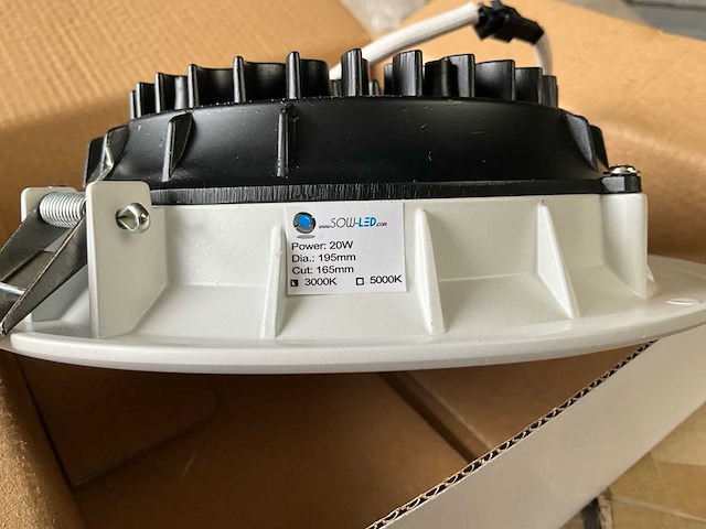 Sowled 190mm 20w 3000k cob lichtbron (95x) - afbeelding 7 van  10