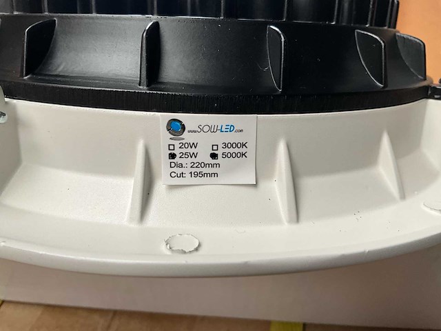 Sowled 245mm 30w 5000k cob lichtbron (34x) - afbeelding 6 van  8