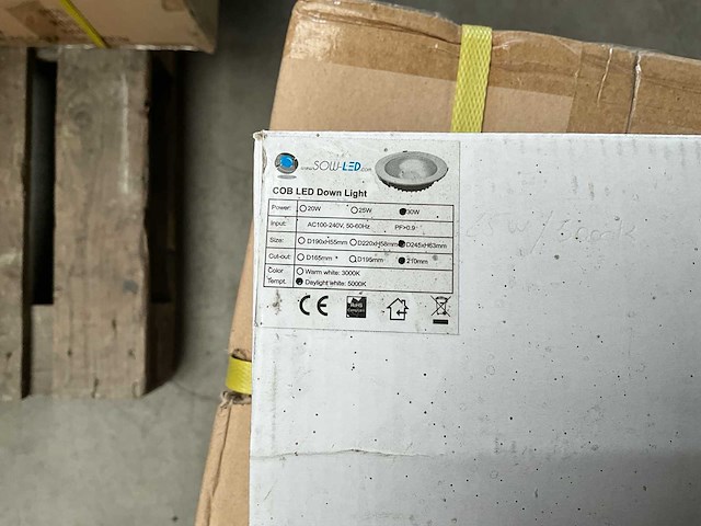 Sowled 245mm 30w 5000k cob lichtbron (34x) - afbeelding 7 van  8