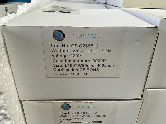 Sowled 2x6w 3000k cob lichtbron (100x) - afbeelding 7 van  8