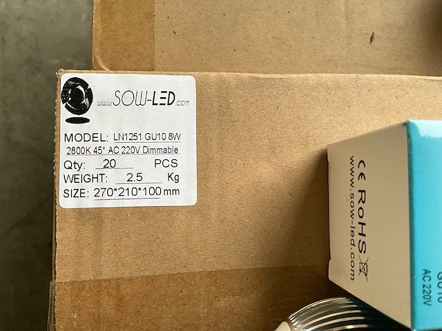 Sowled gu10 8w lichtbron (367x) - afbeelding 5 van  5