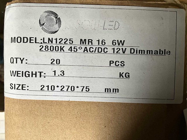 Sowled ln1255 6w lichtbron (165x) - afbeelding 5 van  5