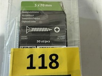 Spaanplaatschroef 5x70 100st - afbeelding 2 van  3