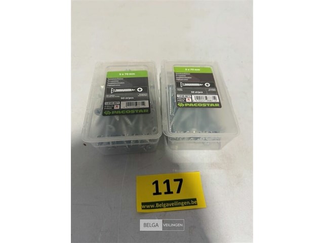 Spaanplaatschroeven 5 x 70 100 st - afbeelding 1 van  3