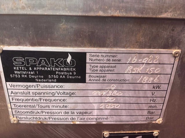 Spako bsk150 overige ovens en steamers - afbeelding 6 van  6