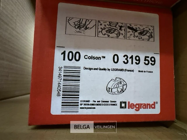 Spanband steunstukken legrand colson (100 st/doos-6 dozen) - afbeelding 3 van  3