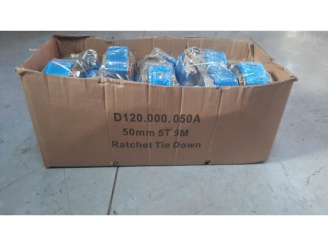 Spanbanden 9m/5000kg 10 stuks nieuw - afbeelding 1 van  1