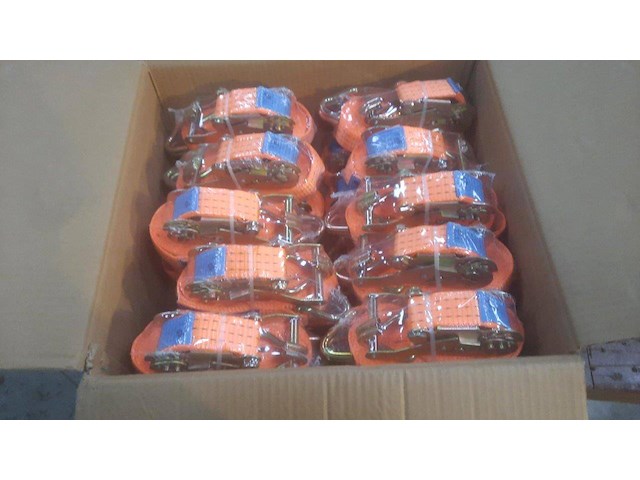 Spanbanden met ratel 6.00m 3t 20 stuks nieuw - afbeelding 1 van  1