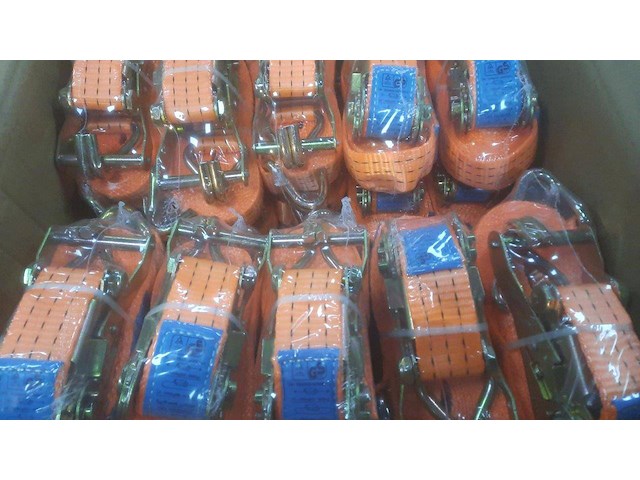 Spanbanden met ratel 6m 3000kg 20 stuks nieuw - afbeelding 1 van  1