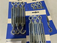 Spanner met haak en oog 5x3 stuks - afbeelding 2 van  3