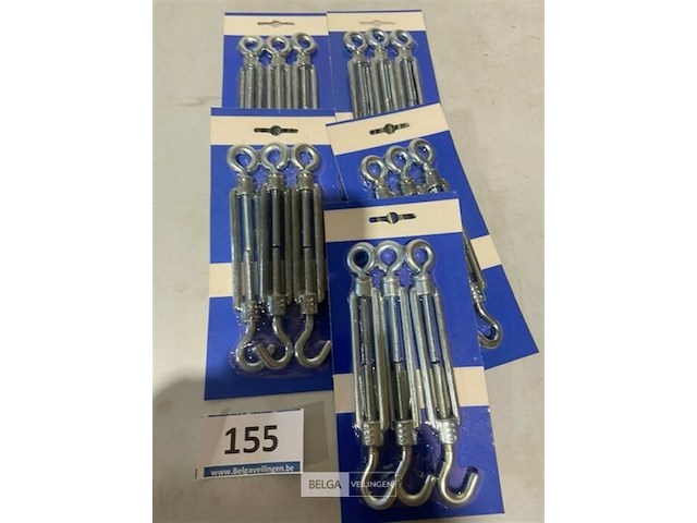 Spanner met haak en oog 5x3 stuks - afbeelding 3 van  3