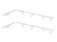 Spanningsrail 800 cm inclusief 24 railspots mr4 wit - afbeelding 3 van  9
