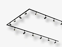 Spanningsrail 800 cm inclusief 24 railspots mr4 zwart - afbeelding 1 van  9