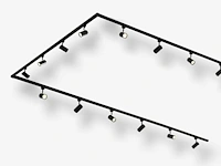 Spanningsrail 800 cm inclusief 24 railspots mr4 zwart - afbeelding 1 van  8