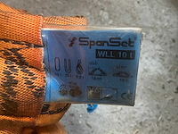 Spanset wll 10t hijslint (4x) - afbeelding 2 van  4