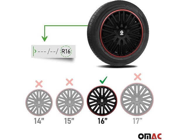 Sparco wieldoppen bergamo (16-inch) - afbeelding 2 van  3