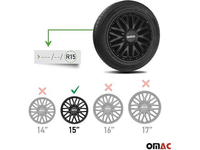 Sparco wieldoppen roma (15-inch) - afbeelding 2 van  2