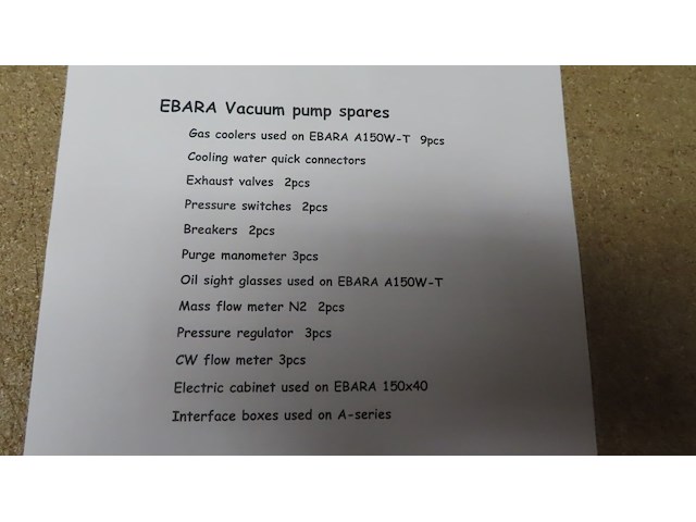 Spare parts for ebara vacuum pumps - afbeelding 10 van  17
