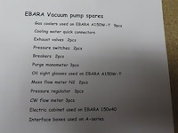 Spare parts for ebara vacuum pumps - afbeelding 10 van  17